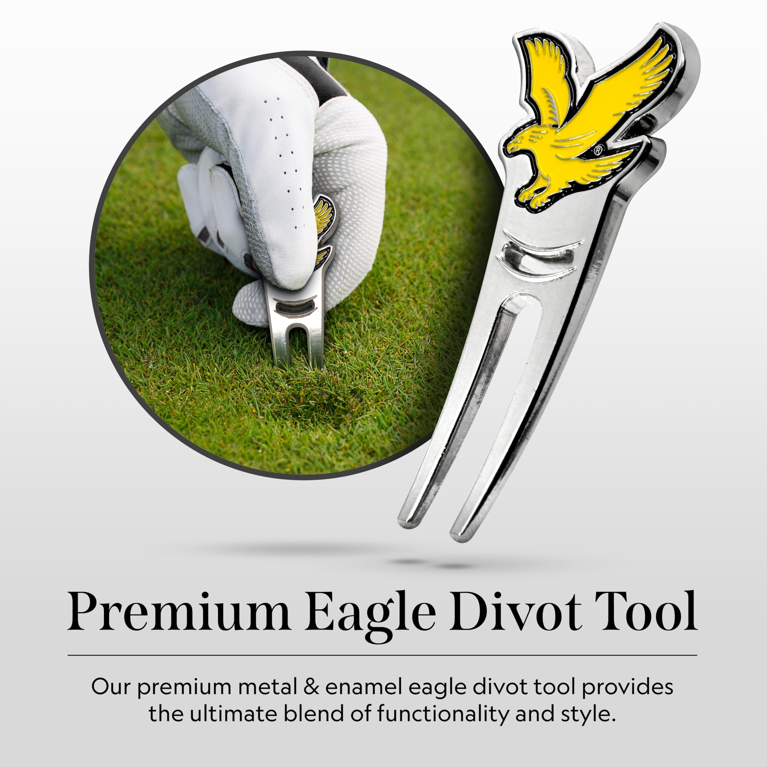 Lyle And Scott Argyle Links Pouch Gift Set – Custodia Deluxe in Pelle con Fodera in Velluto, Regalo Perfetto per Il Campo da Golf, Include Accessori da Golf: Tee in Legno, marcatore per Palline,