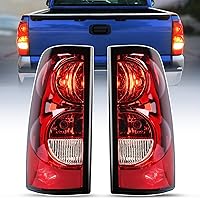 Nilight OE Style Taillight Assembly for 2003-2007 Chevy Silverado 1500/2500/3500 Fleetside - Driver & Passenger Side w/Bulbs