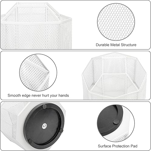 Miniatura 6 de Exerz Organizador de escritoriomalla de escritorio Tidy CandySoporte para bolígrafosOrganizador multifuncional giratorio 360