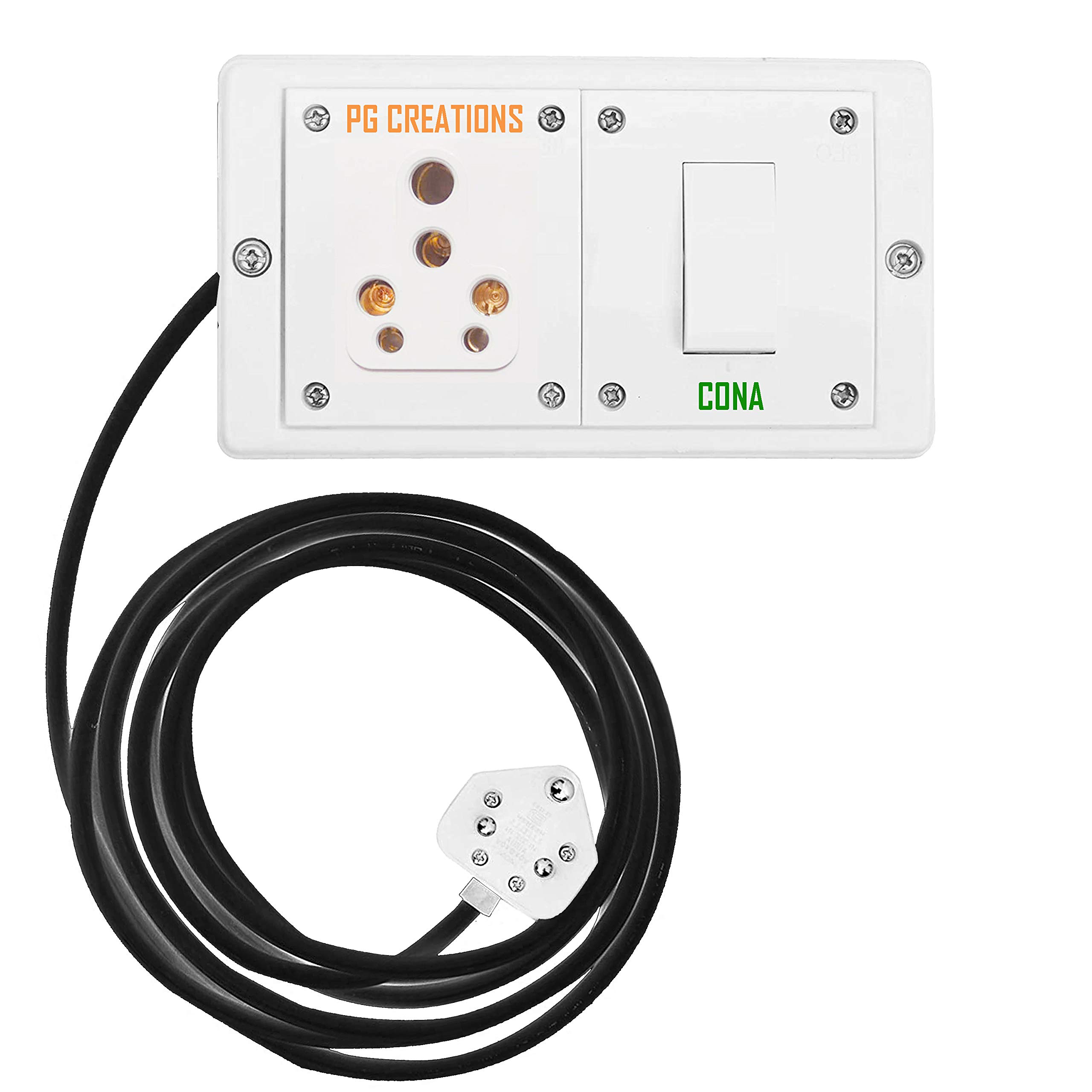 Buy PG Creations PGC Heavy Duty Extension Board 16A 1 Socket, 1 Switch