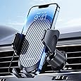 Macally Car Vent Phone Mount, [Design] Cell Phone Holder for Car - Air Vent Phone Mount for Car - Easy Clamp Cradle in Vehicle Compatible with All Apple iPhone Android Smartphone