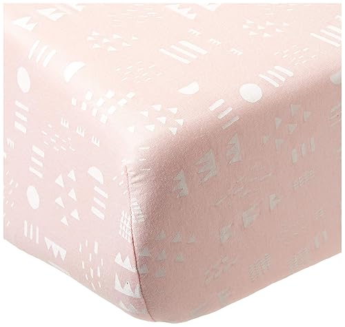 HonestBaby Sábanas bajeras para cuna para colchón estándar, mini estampados 100% algodón orgánico para bebés, niños, niñas y unisex (LEGACY), patrón