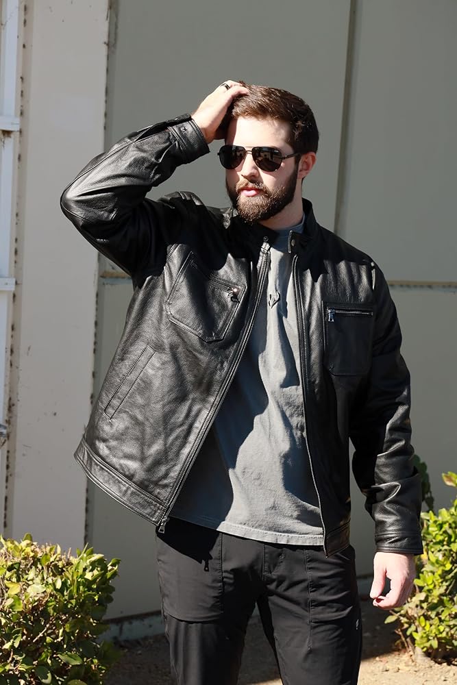 ジャケット・アウター \"NO ID\" Good Gimmick Leather Jacket iZombie Malcolm Goodwin Leather Jacket - New American Jackets