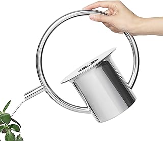 Umbra Quench Stainless Steel Watering Can, Pot for Outdoor or Indoor Plants