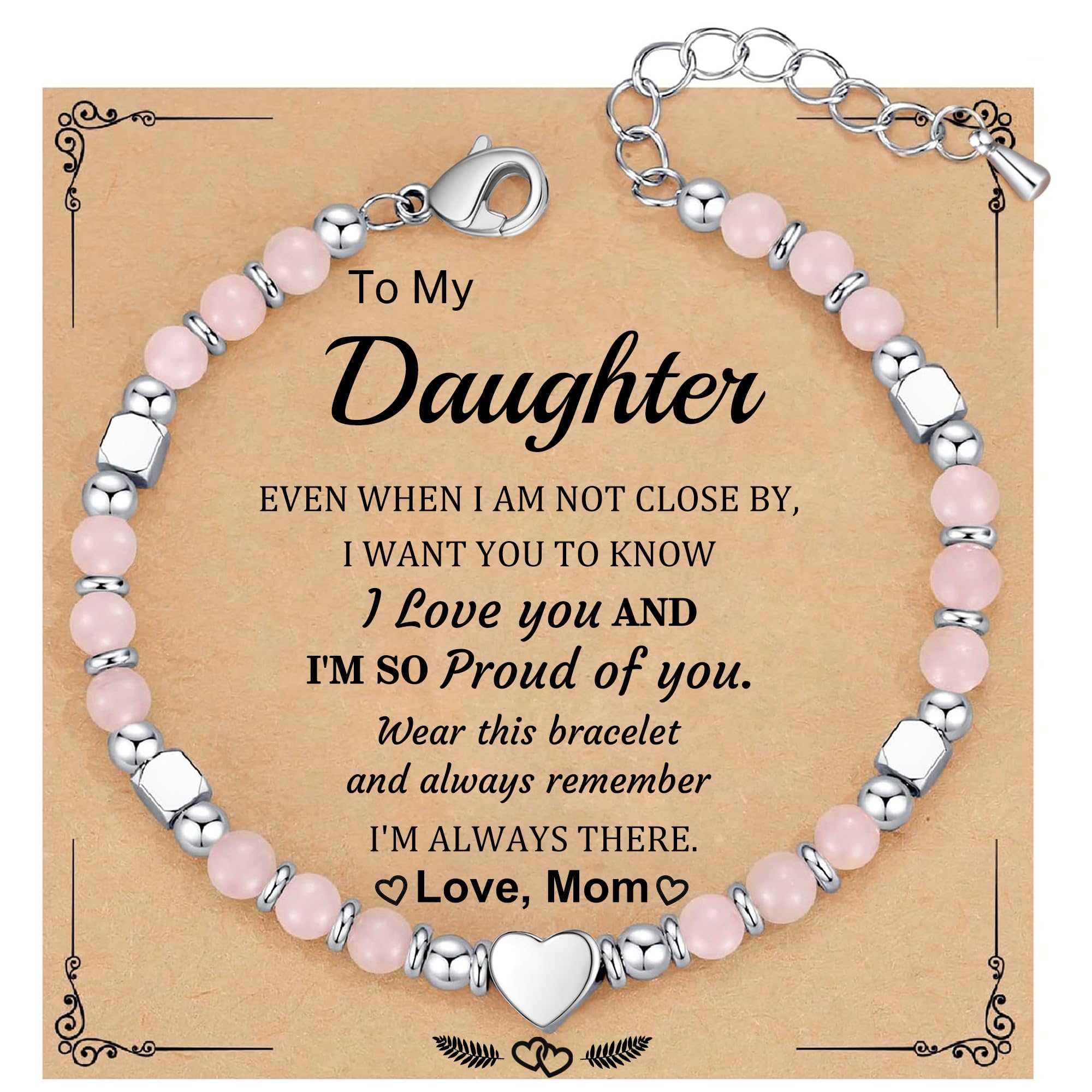 Best Friend Bracelet Gifts for Women Sister Bestie, Christmas Gift for Teens Mom Daughter Granddaughter Birthday Gift for Her Stocking Stuffers