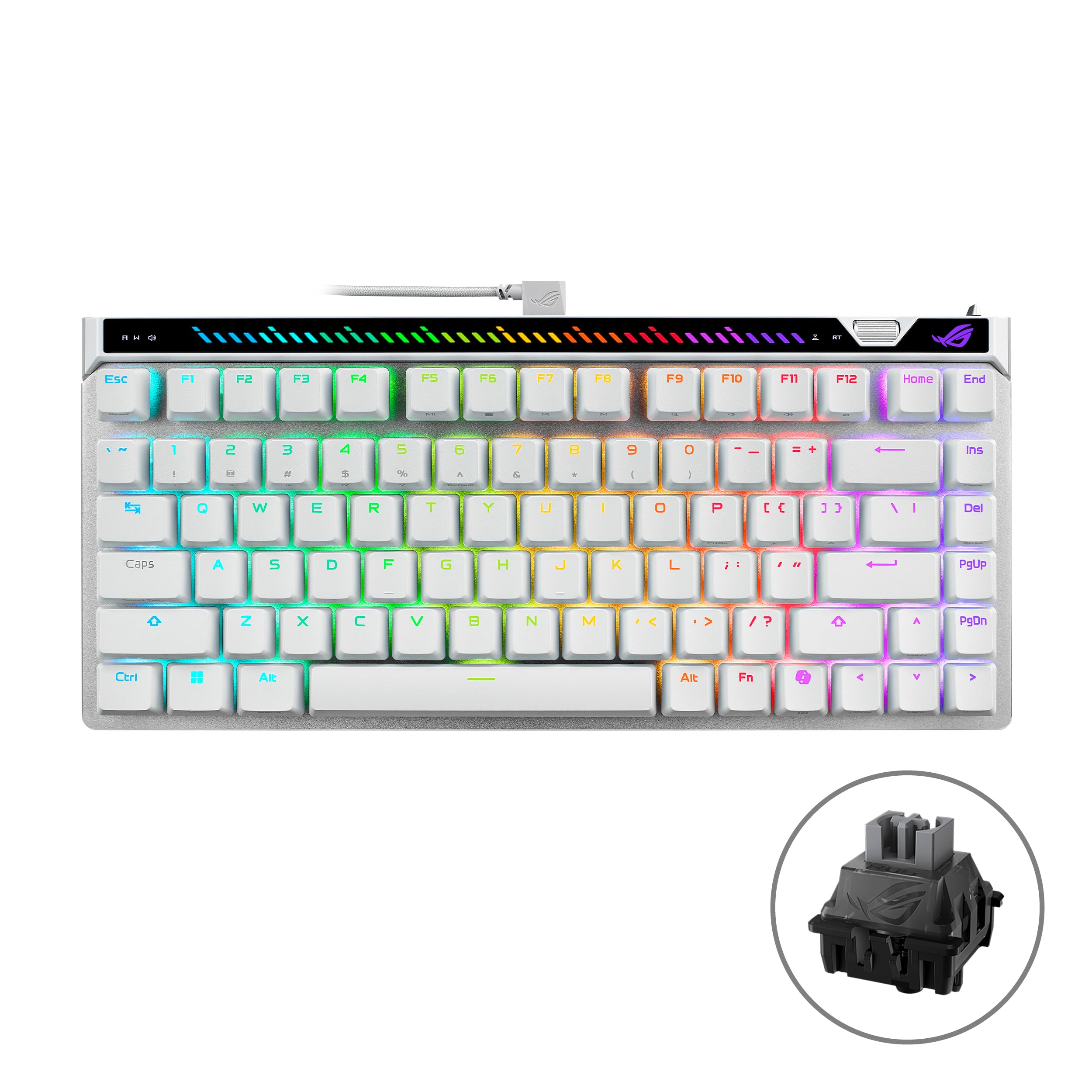 Amazon.co.jp: ASUS ROG Falchion Ace 75 HE ホワイト / 75%レイアウト