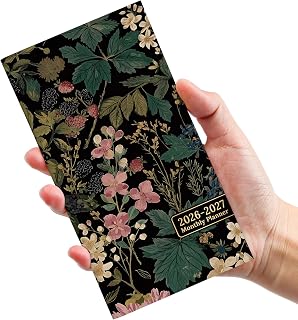 Pocket Calendar 2026-2027 for Purse, Two Year Monthly Planner Pocket Size, Jan 2026 to Dec 2027 Monthly Planner Small Size (6.5" x 3.5") - Forest Botanica