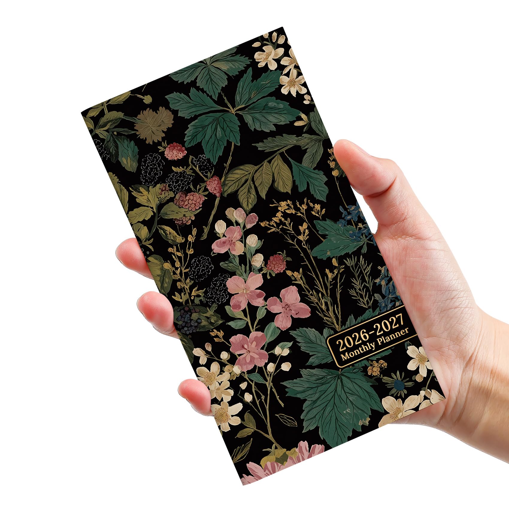 Pocket Calendar 2026-2027 for Purse, Two Year Monthly Planner Pocket Size, Jan 2026 to Dec 2027 Monthly Planner Small Size (6.5" x 3.5") - Forest Botanica