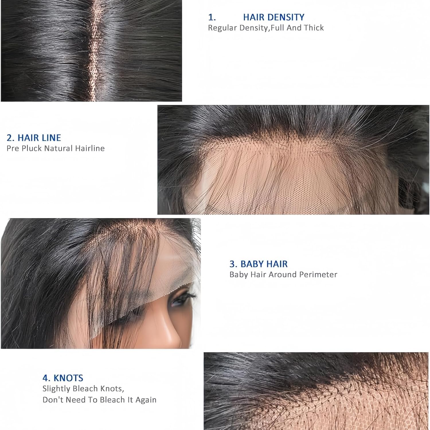 34inch Body Wave Lace Front Wigs Human Hair 200 Density Body Wave Human Hair Wig Glueless 13x4 HD Lace Transparent Frontal Wigs Pre Plucked Brazilian Virgin with Baby Hair for Women