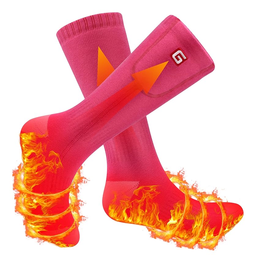 Immagine del prodotto Svpro Calzini elettrici riscaldati Uomo Donna Batteria Ricaricabile Scaldapiedi Invernale Calzini Termici Invernali per Pesca sul Ghiaccio Caccia Equitazione Campeggio Escursionismo