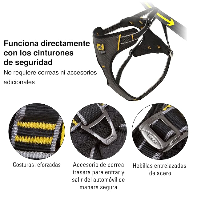 Foto 3 de 8 de Kurgo Impact Arnés de Coche para Perros, A Prueba de Impactos, Arnés de Seguridad, para Cinturón de Seguridad