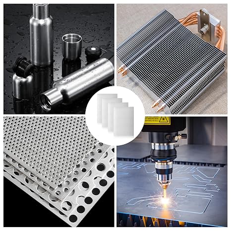 4 Pcs A4 Stainless Steel Sheet, 297×210×0.5 mm, Silver | Smooth Surface, Metal Sheets Shim Plates, for Craft Board Kitchen DIY Craft Making