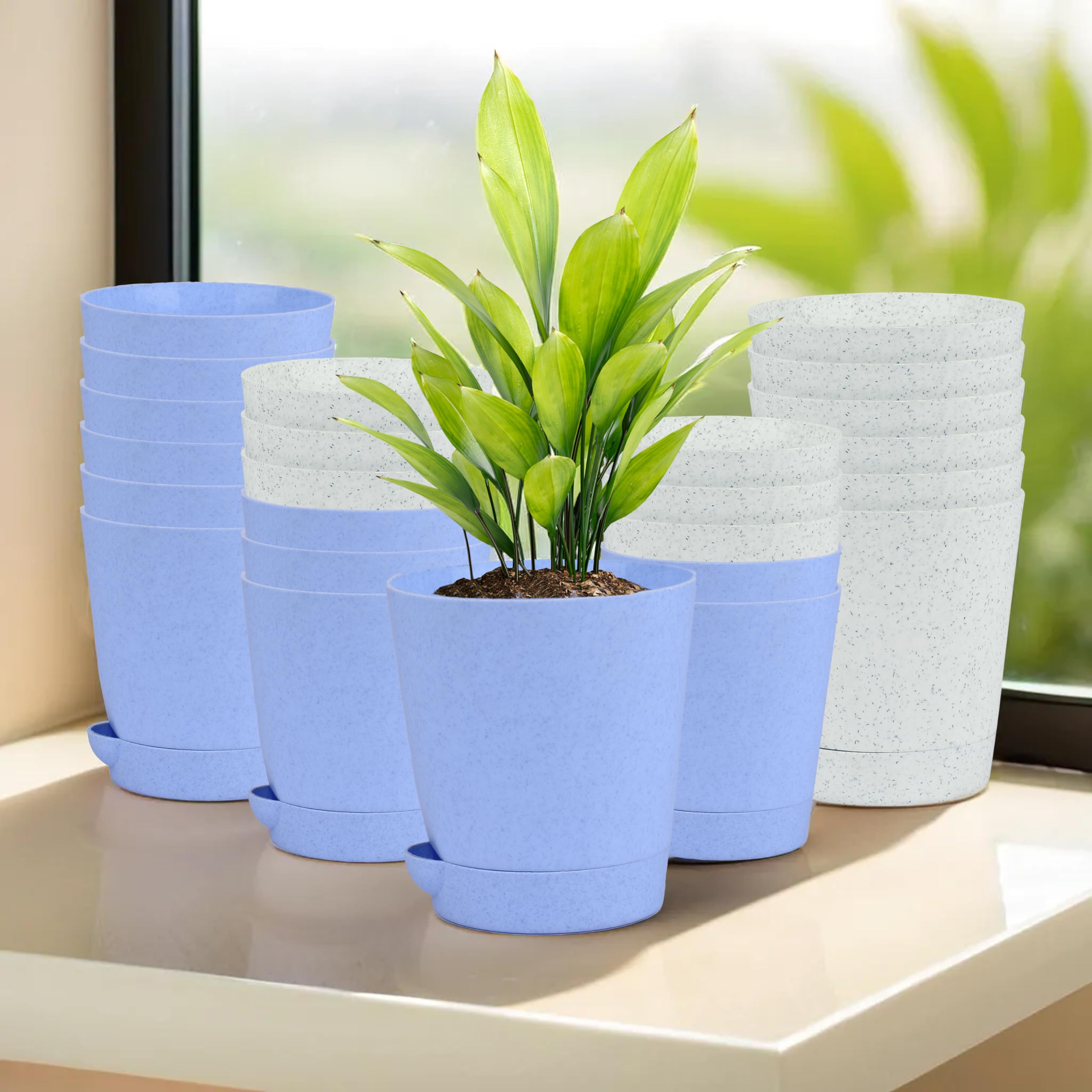 Kuber Industries Flower Pots - 12 Pack -15