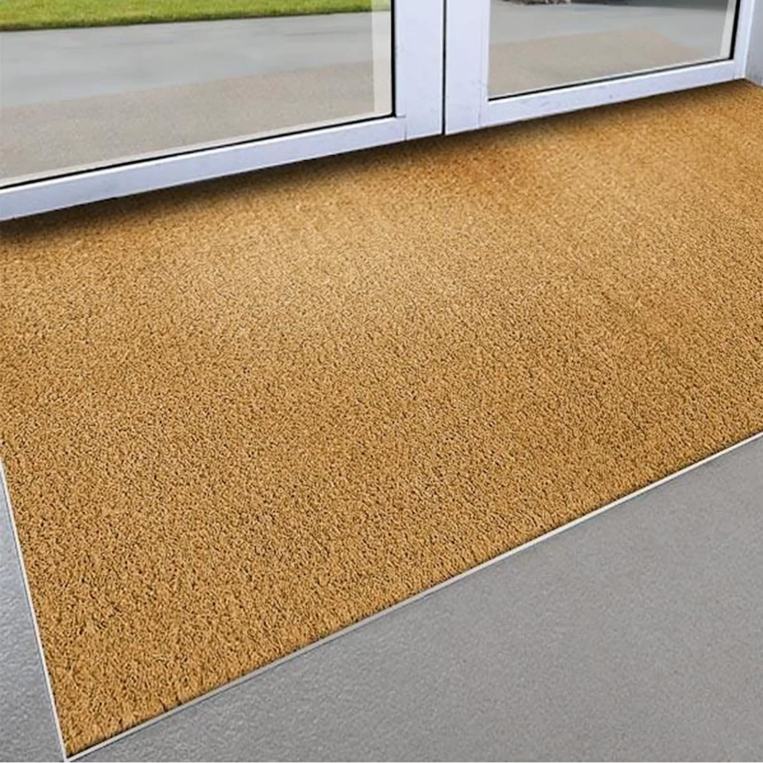 casa pura® Tappetino in Cocco al Metro - Anche per i Grandi Aree di Ingresso - Naturale - Diverse Altezze e Misure, Naturale, 24mm, 50 x 80 cm