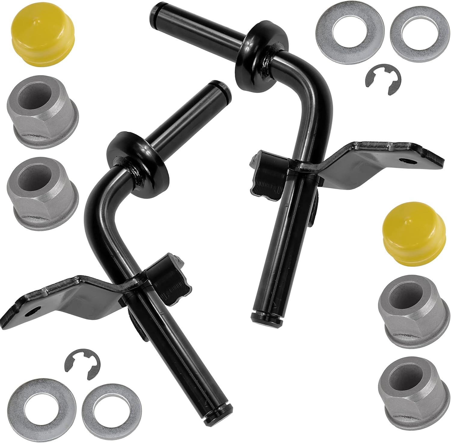 Caltric Steering Spindles Bushing Kit Compatible With John Deere D130 D140 D150 D160 D170 S240