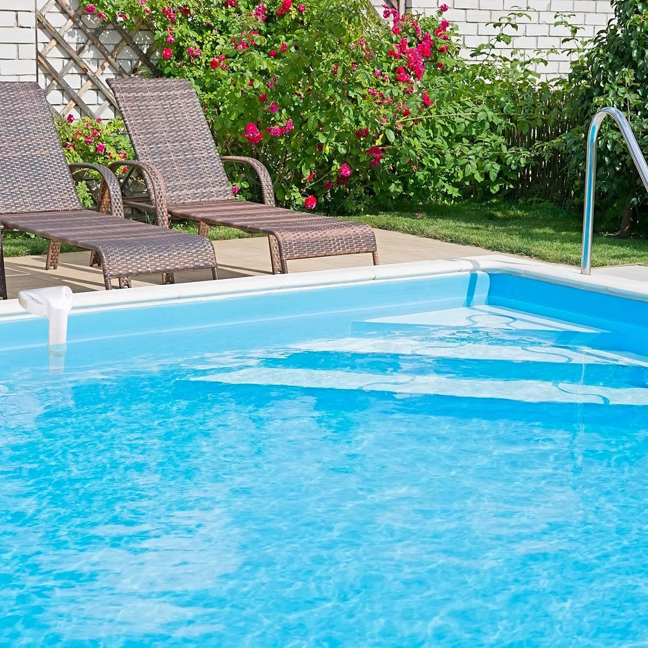 Pool Alarm - Universal Pool Safety Alarm for Above Ground and Inground Swimming Pools - Controlled with Remote Receiver Using Electronic Monitoring System for Kids and Pets