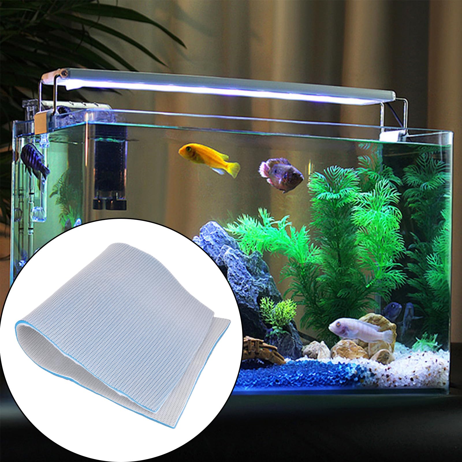 Amazon | 大型薄型フィルター 水族館水槽用 池エビ洗浄機能 交換