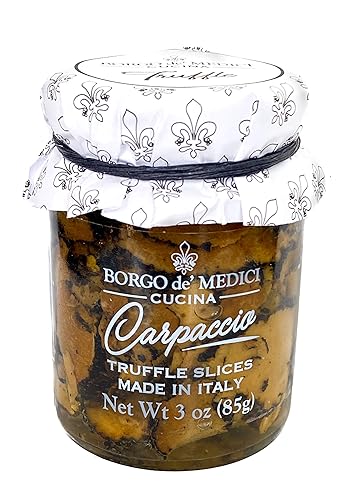 Borgo de Medici Carpaccio - Trozos de trufa italiana de verano condimento de comida gourmet 3 oz