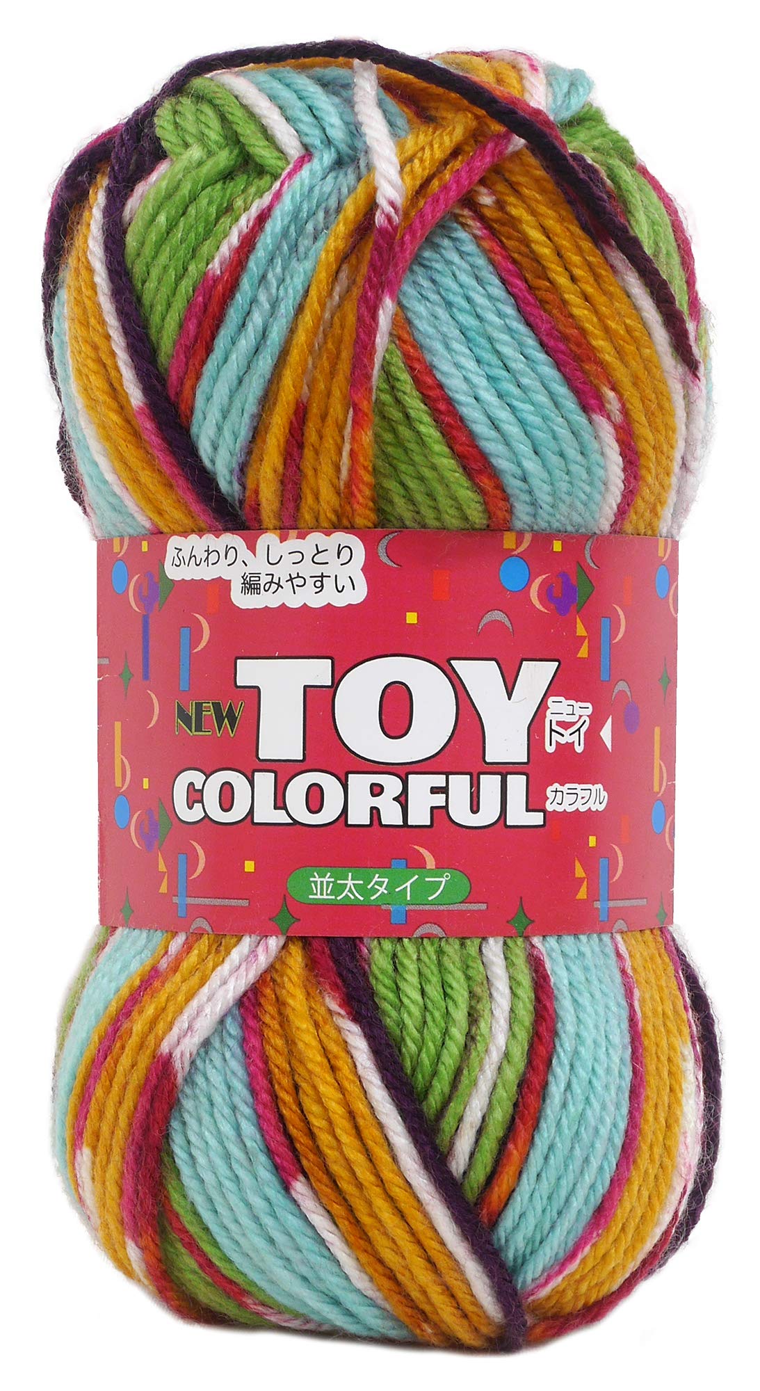 Amazon | NASKA ニュー トイ カラフル 毛糸 並太 Col.321 マルチ 系
