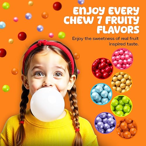 Miniatura 6 de Bolas de chicle para bufé de dulces y recuerdos de fiesta, 2 libras saborizadas de 1 pulgada de bolas de chicle de boda - Oh! Nuts