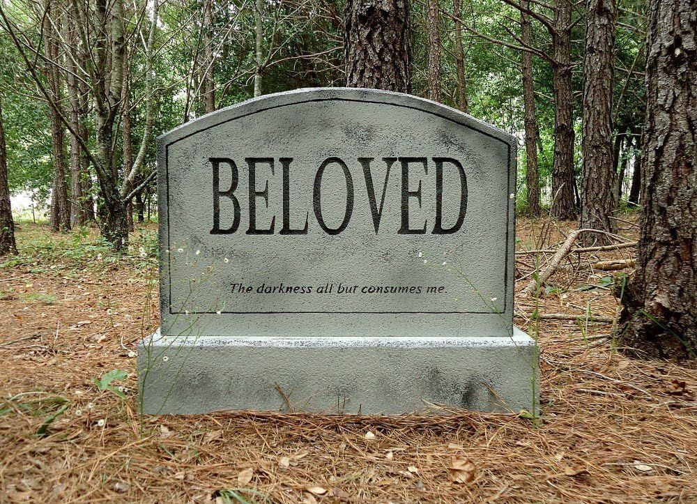 Evil Soul Studios BELOVED Tombstone Halloween Prop Decoration