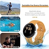 Vista 81 de Band Compatible with Google Pixel Watch 1/2/3/4 (41mm), Soft Silicone Sport Replacement Straps Bracelet for Google Pixel Watch 41mm