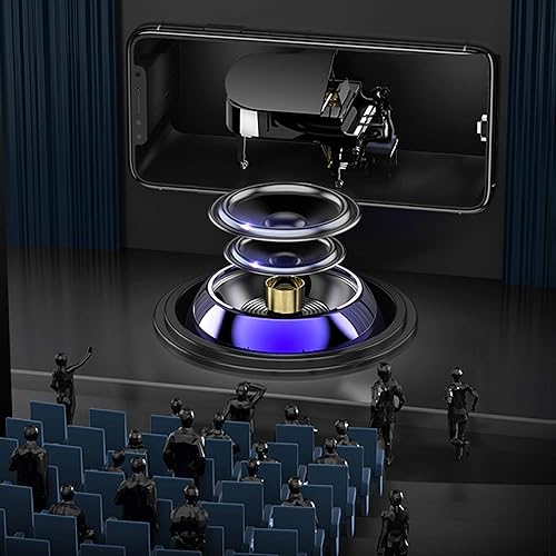 Miniatura 7 de TWS - Altavoces Bluetooth portátiles inalámbricos pequeños con gran sonido, emparejamiento estéreo inalámbrico, carcasa de metal, diseño