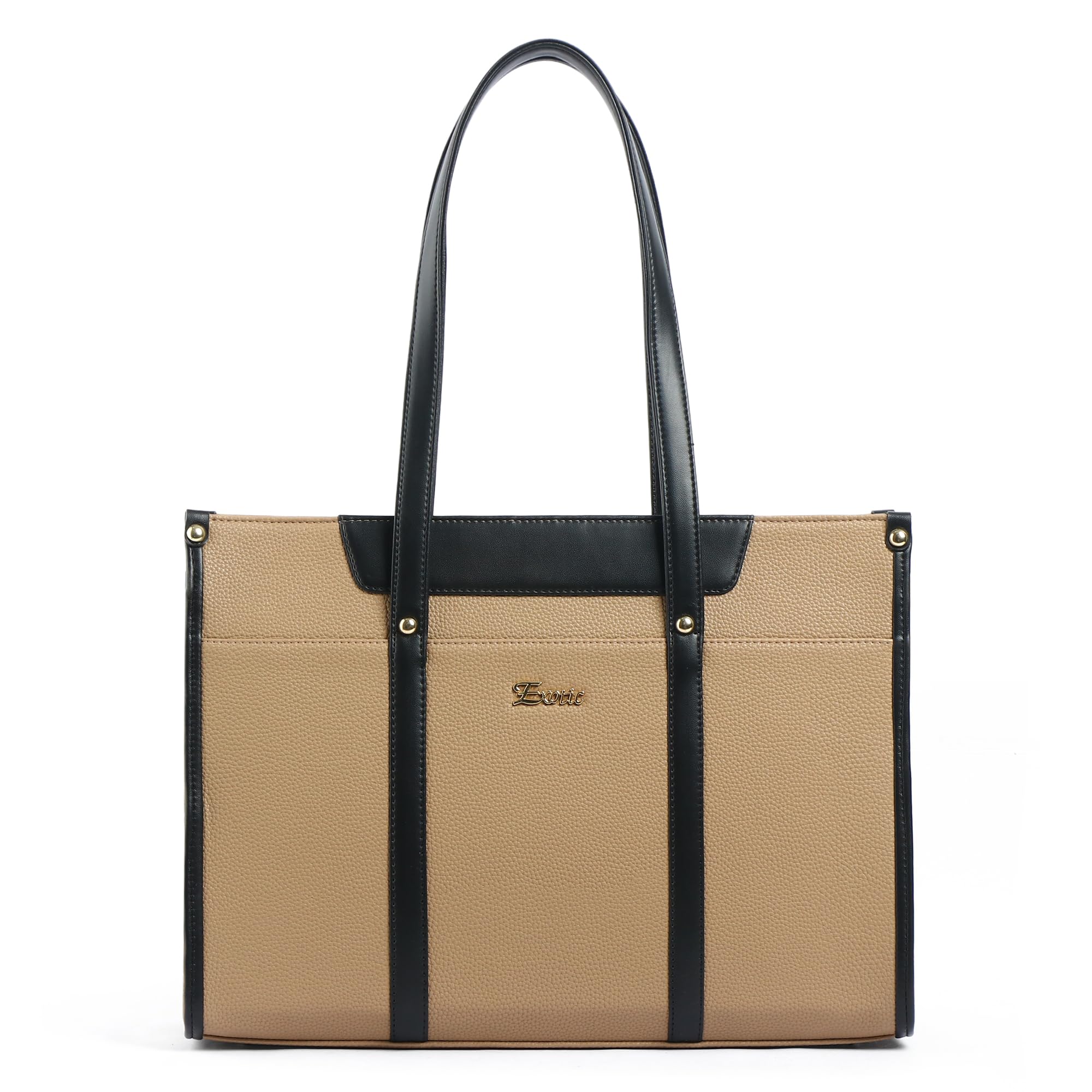 Veltrix Structured Tote Bag for Women | Premium PU Leather | Dual Tone | Large Capacity | Shoulder Carry | Office & Work Use-image-19