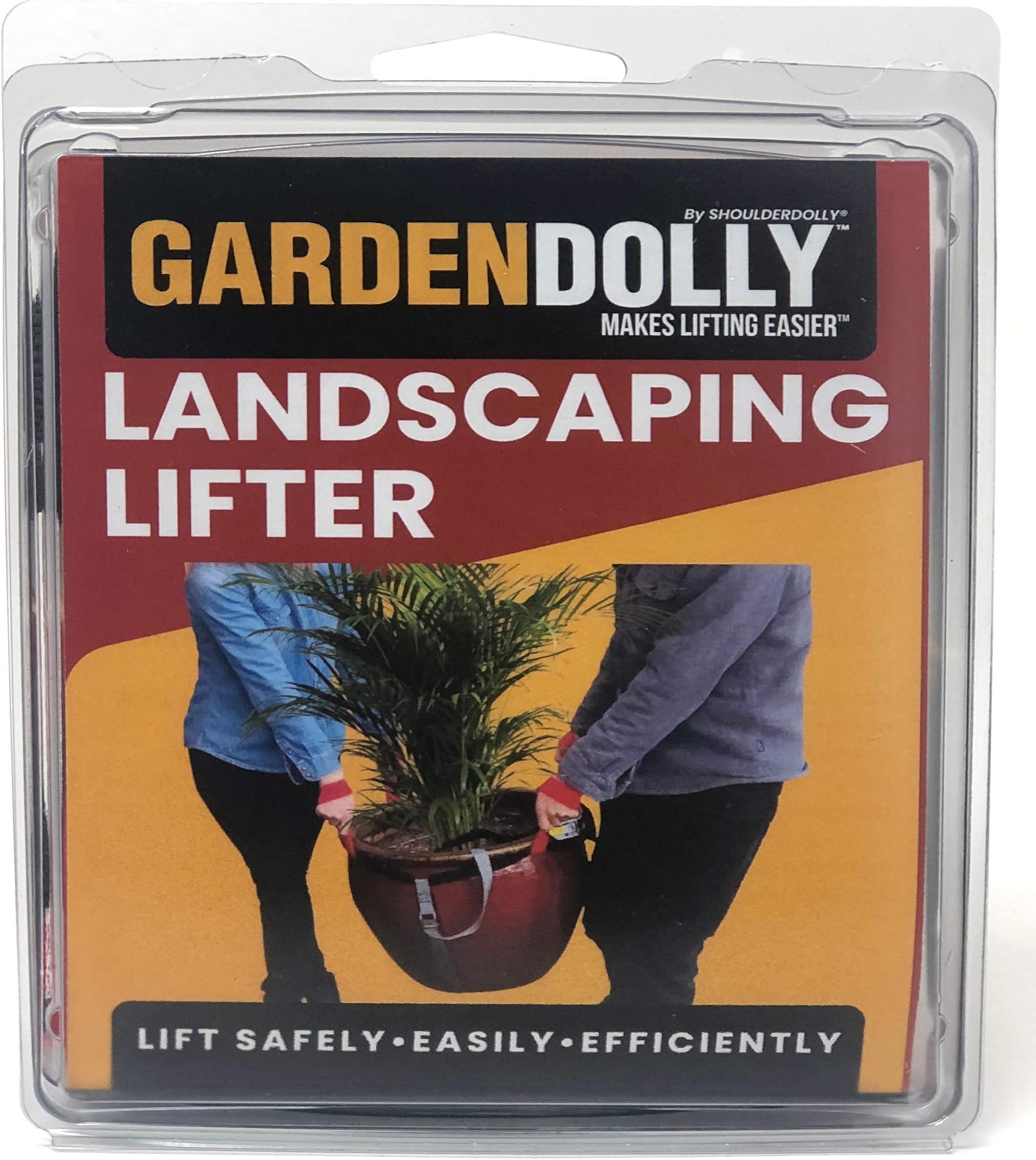 Shoulder Dolly GardenDolly- Landscaping Lifting Straps, Move Heavy Garden Objects-Flower Pots, Planters, Rocks, Secure Lift up to 800 lbs.