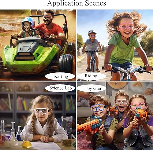 Miniatura 6 de Gafas de seguridad para niños, gafas de laboratorio para niños, gafas protectoras antivaho para niños de 3 a 19 años y adultos