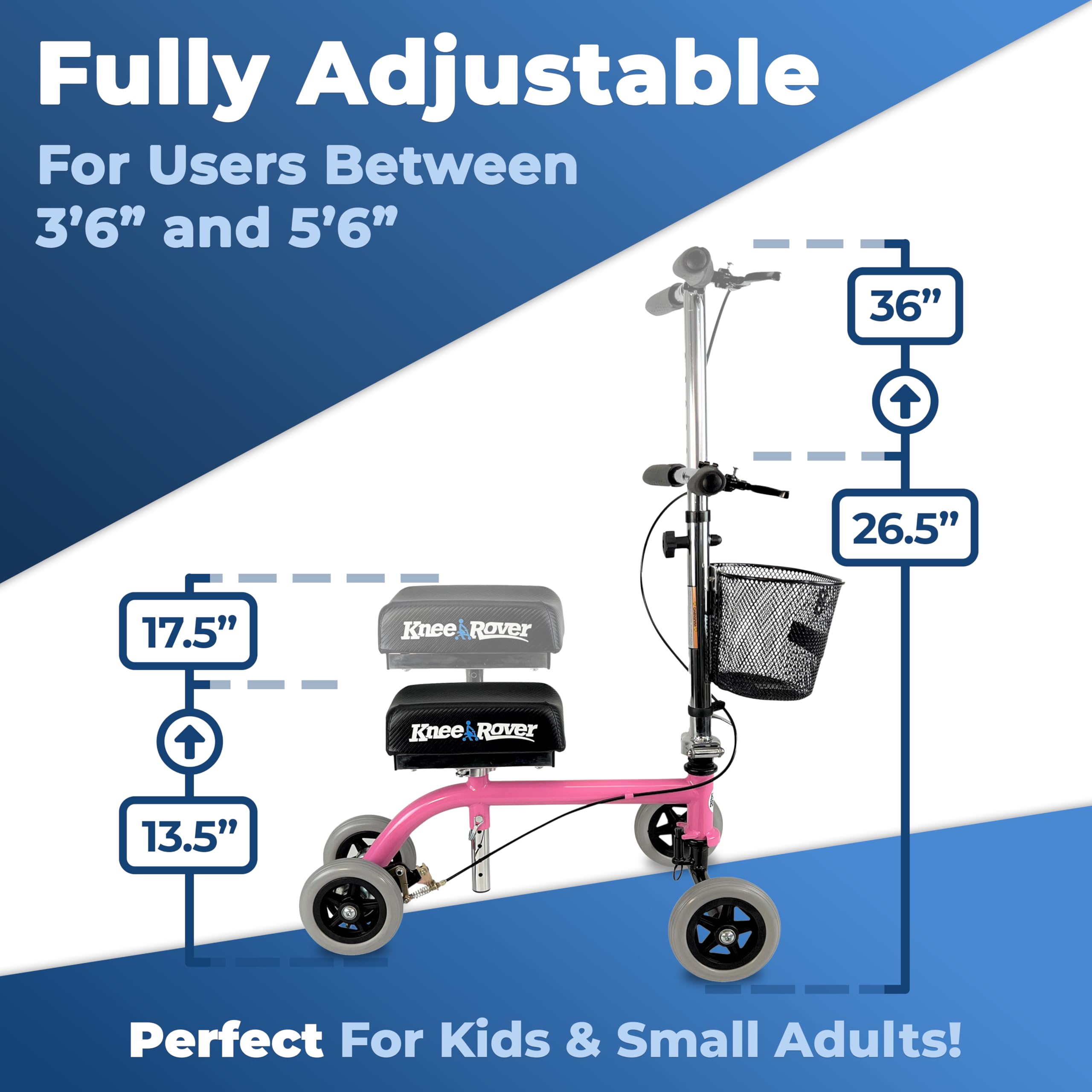 KneeRover Kids and Small Adult Knee Walker Child Knee Scooter