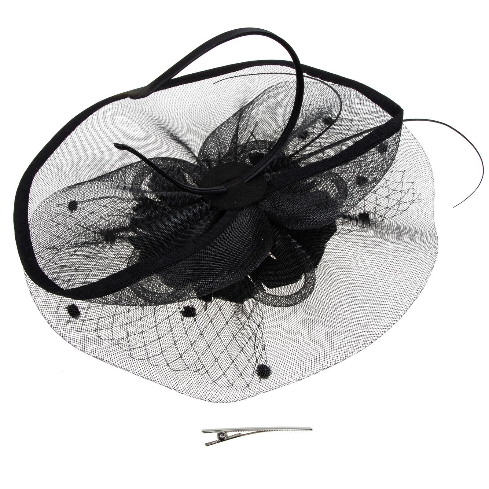 OSALADI 2 Piezas Diadema Negra Resistente al Desgaste Diseño Delicado y Ligero, Accesorio Cabello Adecuado para Fiesta y Fotografía