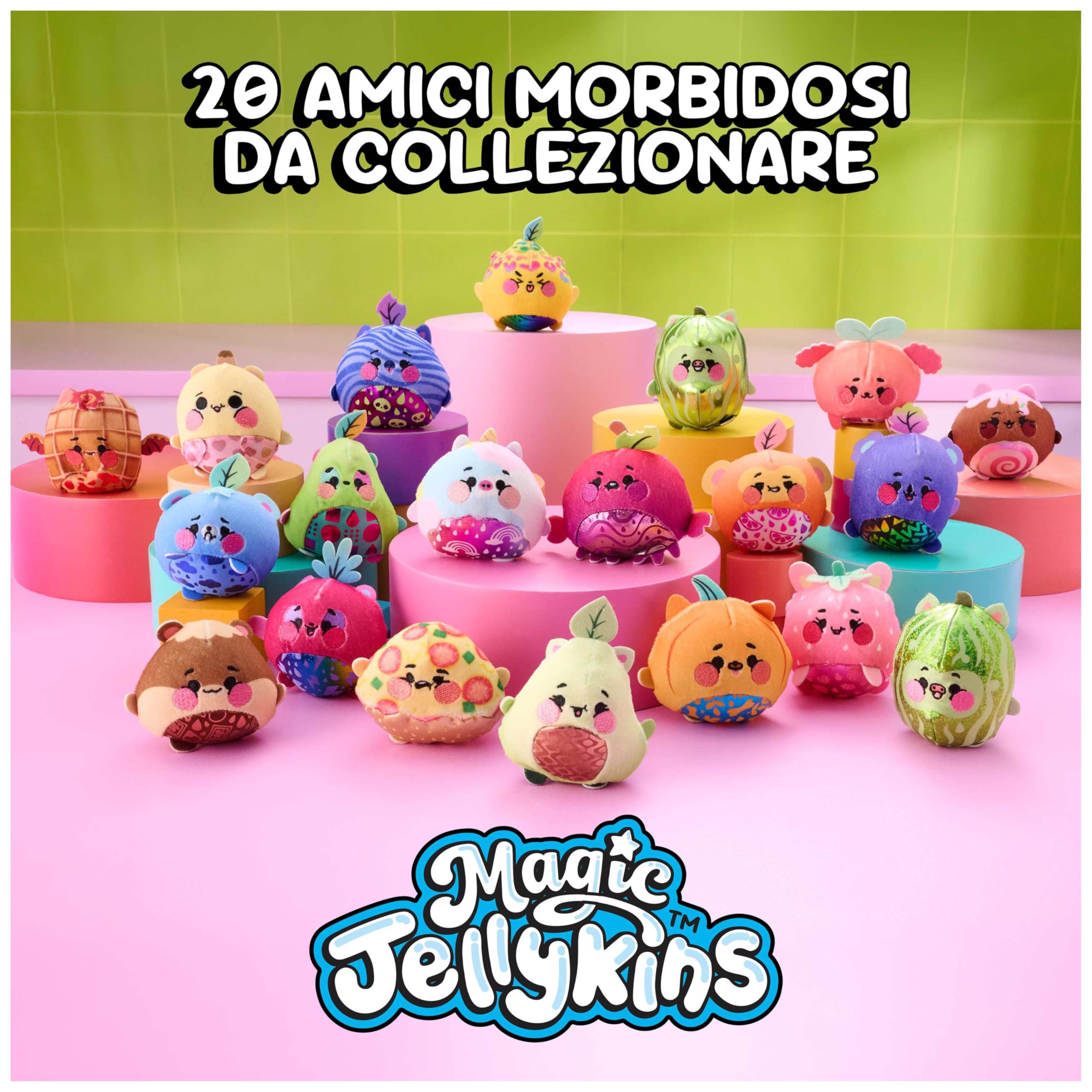 Peluche a Sorpresa, Magia con l’Acqua, Peluche Collezionabili per Bambine e Bambini dai 5 Anni in su, Multicolore, 7,6 cm (1 di 20 Modelli Casuali)