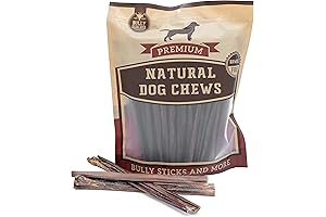 Bully Bunches Bully Sticks: Natural 6-Inch Beef Jerky Sticks for Healthy, Safe Dog Treats