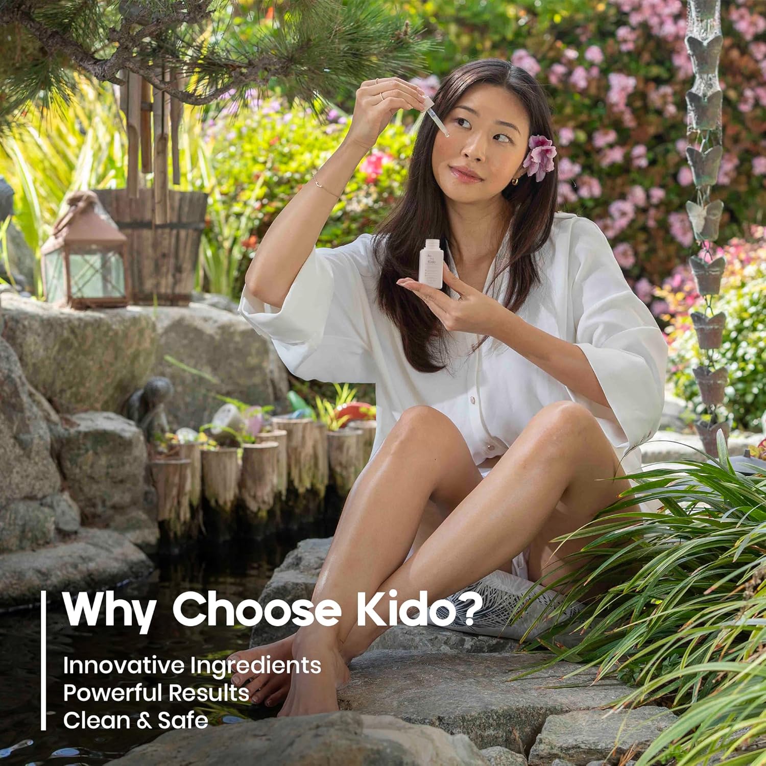 IKI Kido Brightening Serum - Reduces Dark Spots, Evens Skin Tone, Hydrates Deeply, Non-Irritating Formula, Kojic Acid, Alpha Arbutin, Retinol Serum for Face, Centella Asiatica, & Vitamin E - Image 7