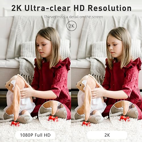 Miniatura 2 de Cámaras de seguridad para interiores, cámara WiFi para el hogar con visión nocturna, cámara de conversación de 2 vías para ancianosmascotas, monitor