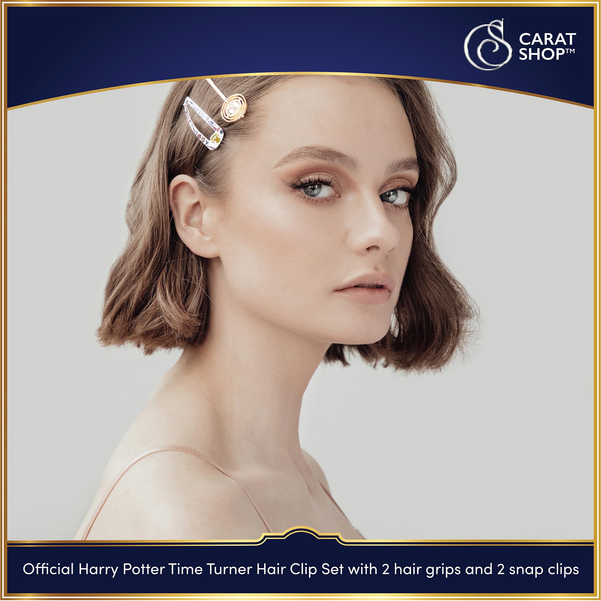Harry Potter Oficjalny zestaw spinek do włosów z napisem "Time Turner" firmy The Carat Shop