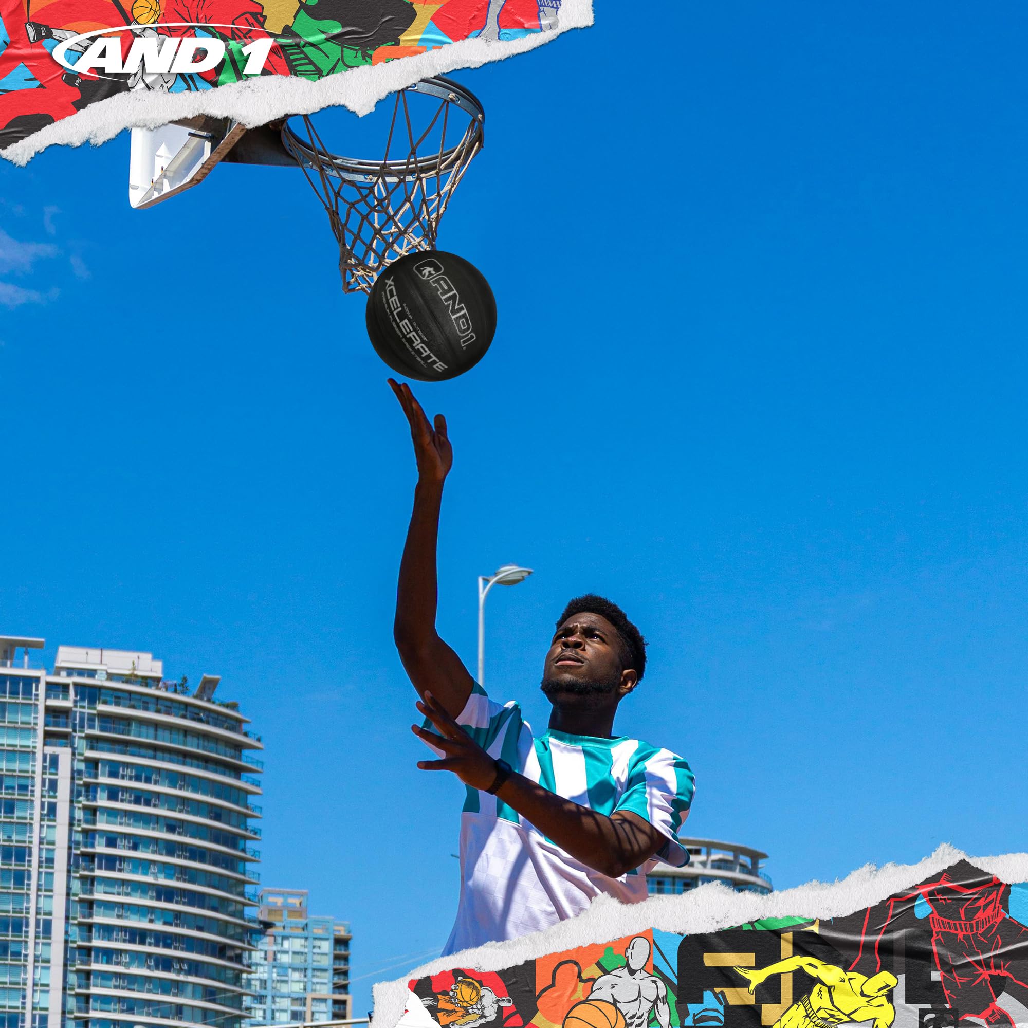 Amazon | AND1 Xcelerate ラバーバスケットボール:試合準備完了、公式