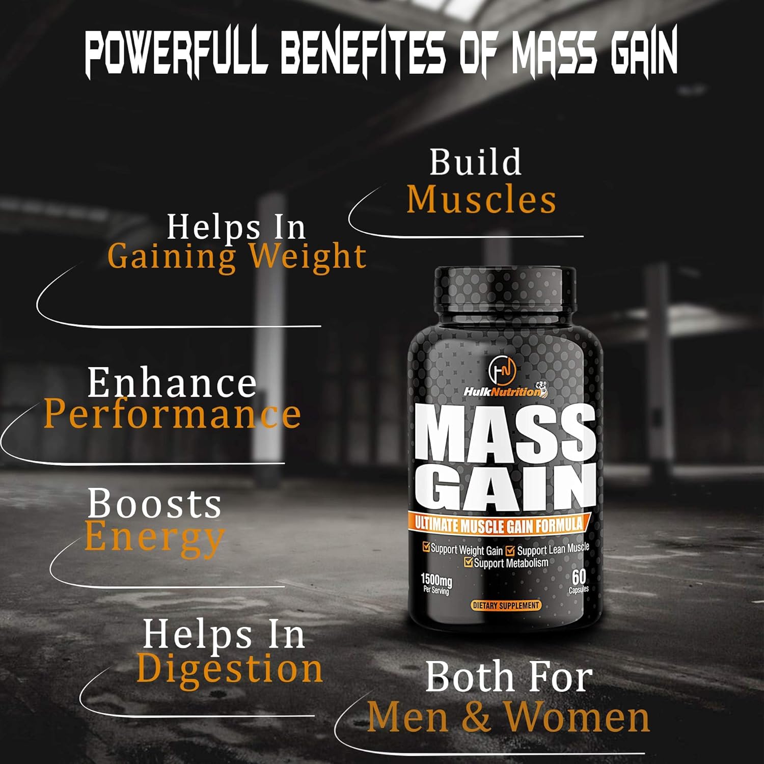 Buy Now Hulknutrition Bulk Gain Mass &Amp; Weight Gainer Capsule For Fas... 5 Buy Now Hulknutrition Bulk Gain Mass &Amp; Weight Gainer Capsule For Fas...