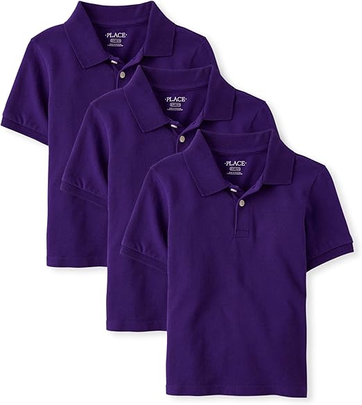 The Children's Place Boys Multipack Short Sleeve Pique Polo