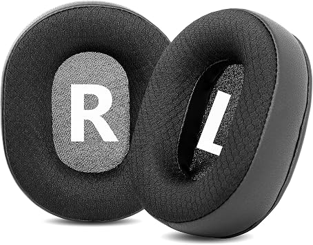 E9 Ear Pads Replacement Compatible with Mixcder E9 E 9 E8 E 8 Headset Earpads Ear Cushions Mesh Fabric Memory Foam Black DIY