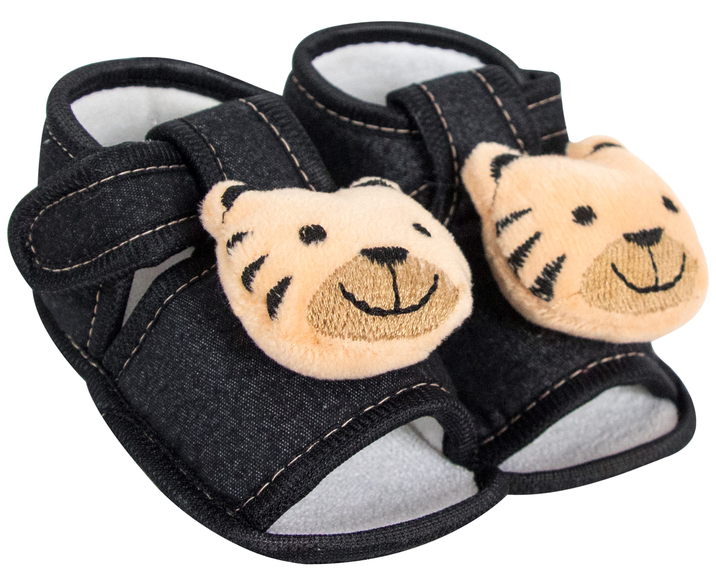 Neska Moda 12 To 18 Months Baby Boys & Girls Cotton Sandal/Booties (Beige,Black)-BT1973 (B0CC8Z89XJ) Amazon Price History, Amazon Price Tracker