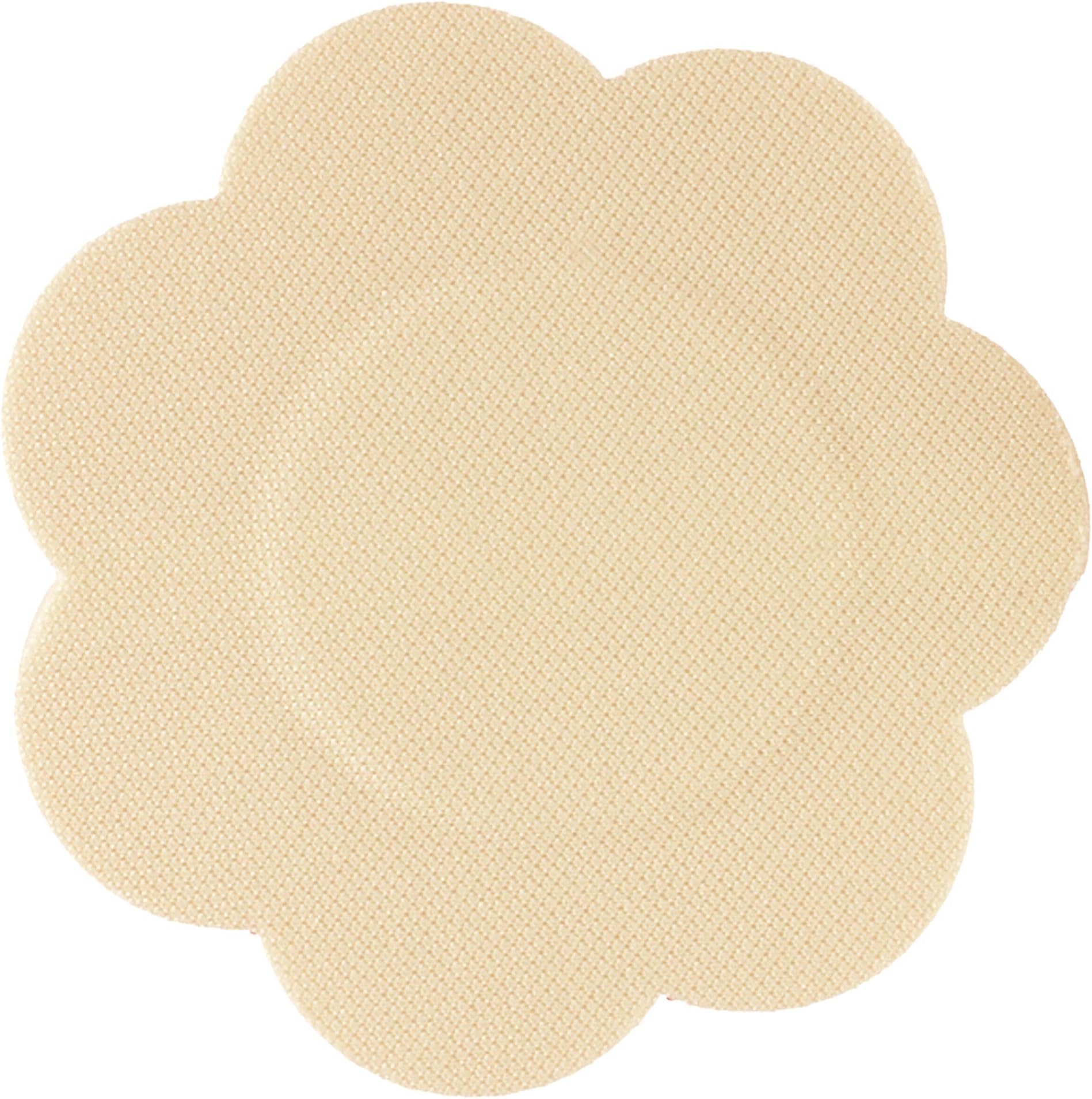 Petal Top Nipple Covers - Disposable, 5 Pair, Beige