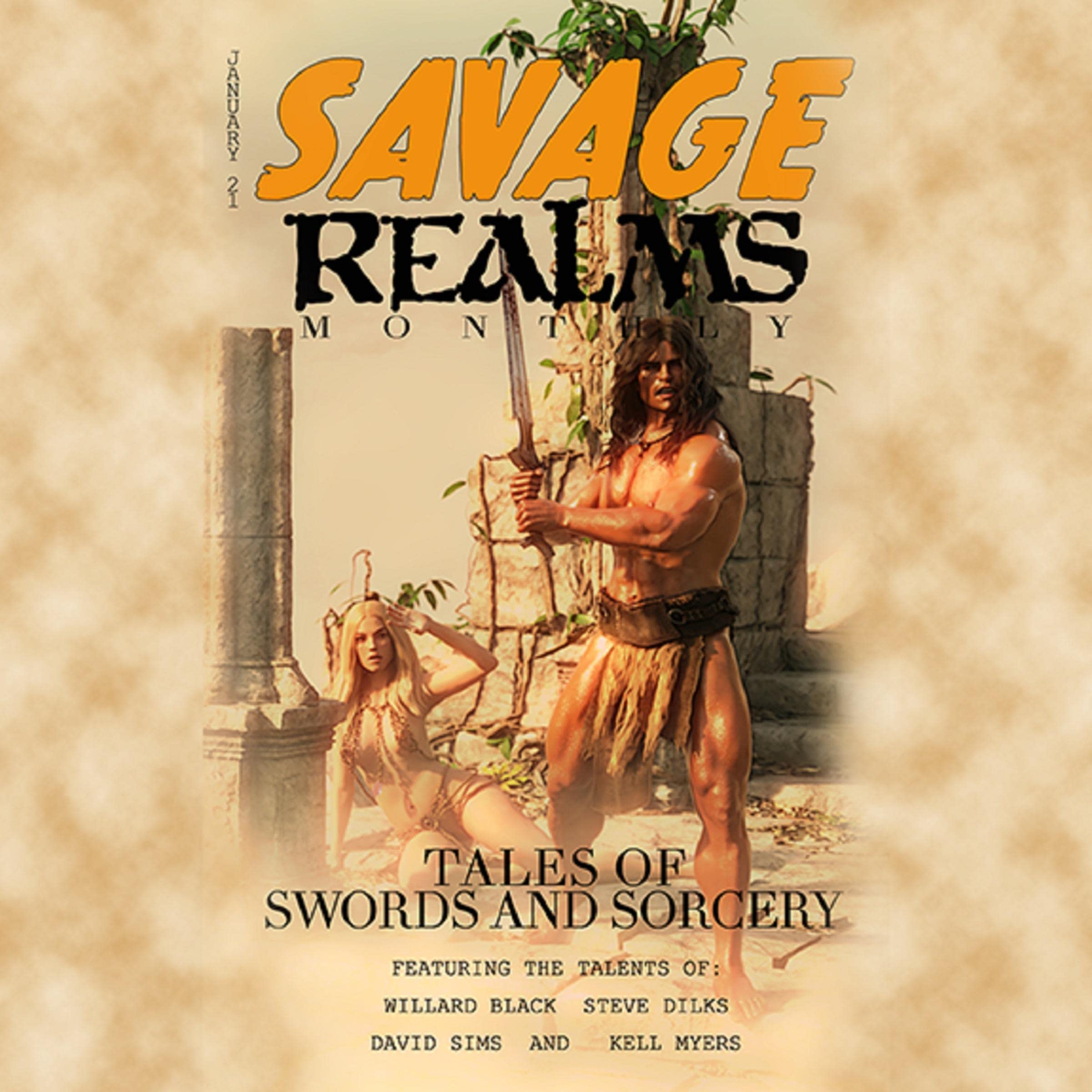 Cover art for Savage Realms Monthly: January 2021