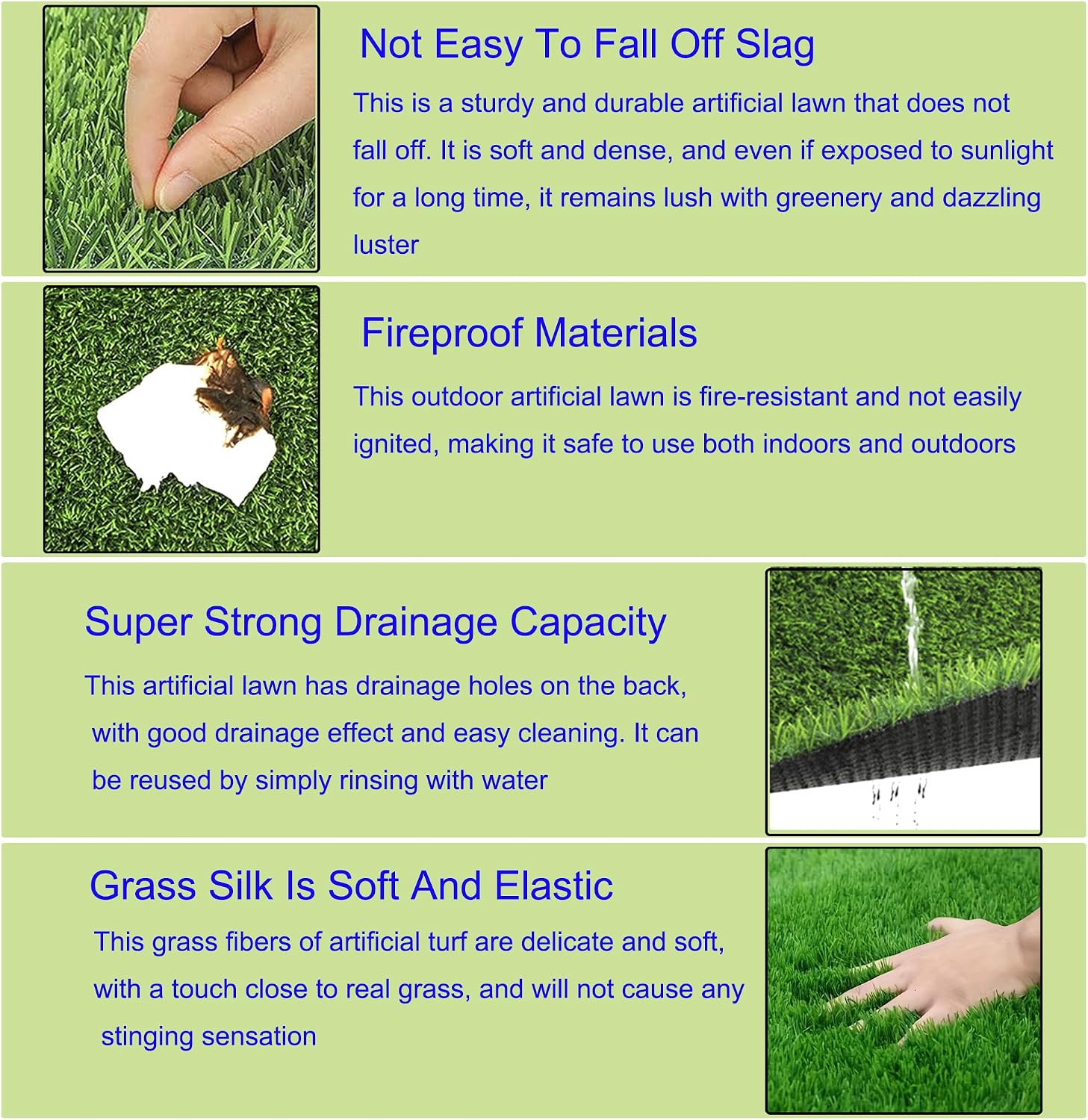 VERAMI Fake Grass Dog Pee Pads -Premium Dog Potty Turf Mat with Drainage Holes, 47.2" x 31.5" , Puppy Training Turf, Reusable Indoor Outdoor Grass Pad for Dogs Potty Training