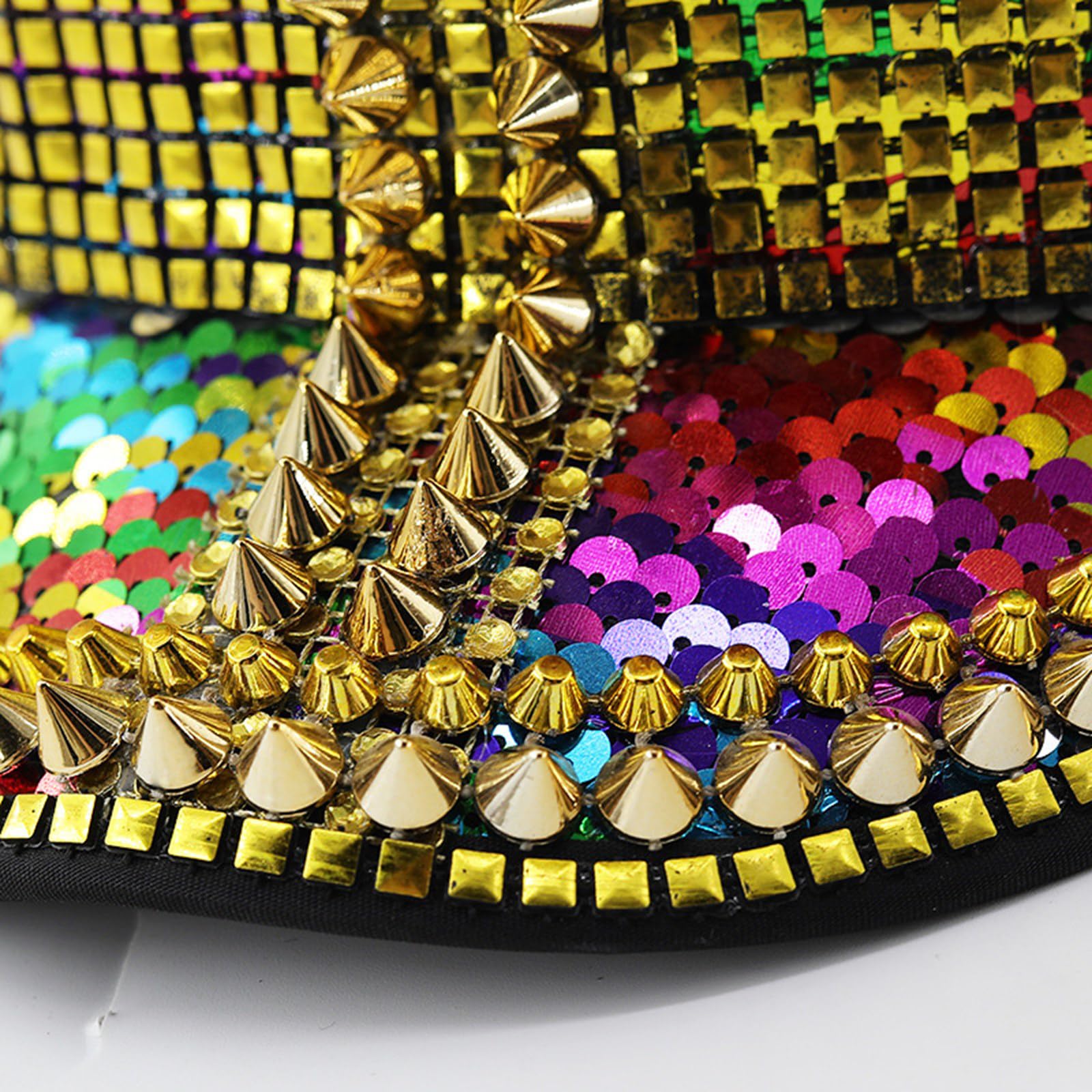Bunte Strass-Mütze, modisch, Unisex, verstellbar, atmungsaktiv, Unisex, modisches Accessoire, Strassverzierung