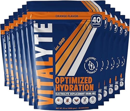 Miniatura 30 de Vitalyte Mezcla de bebida en polvo de electrolitos, mezcla de hidratación de electrolitos isotónicos, paquete de caja (6 unidades, ponche de frutas)