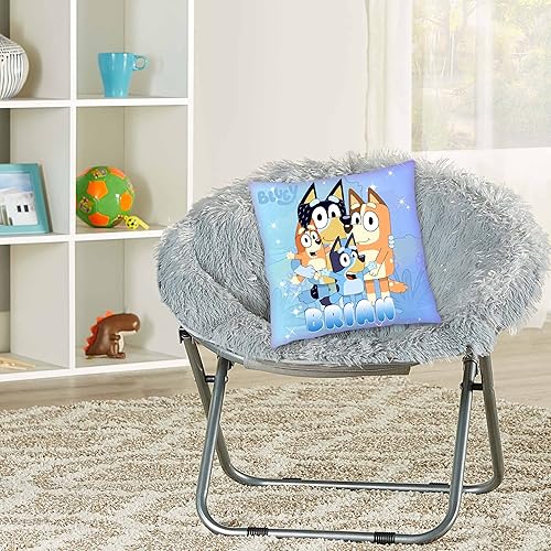 Miniatura 2 de Blue Dog Pillow with Name - 16in insert included - (Blue)