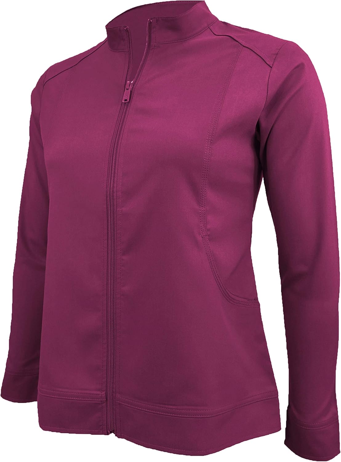 Natural Uniforms Women's Ultra Soft Stretch Zip Up Scrub Jacket (5200) - Image 5