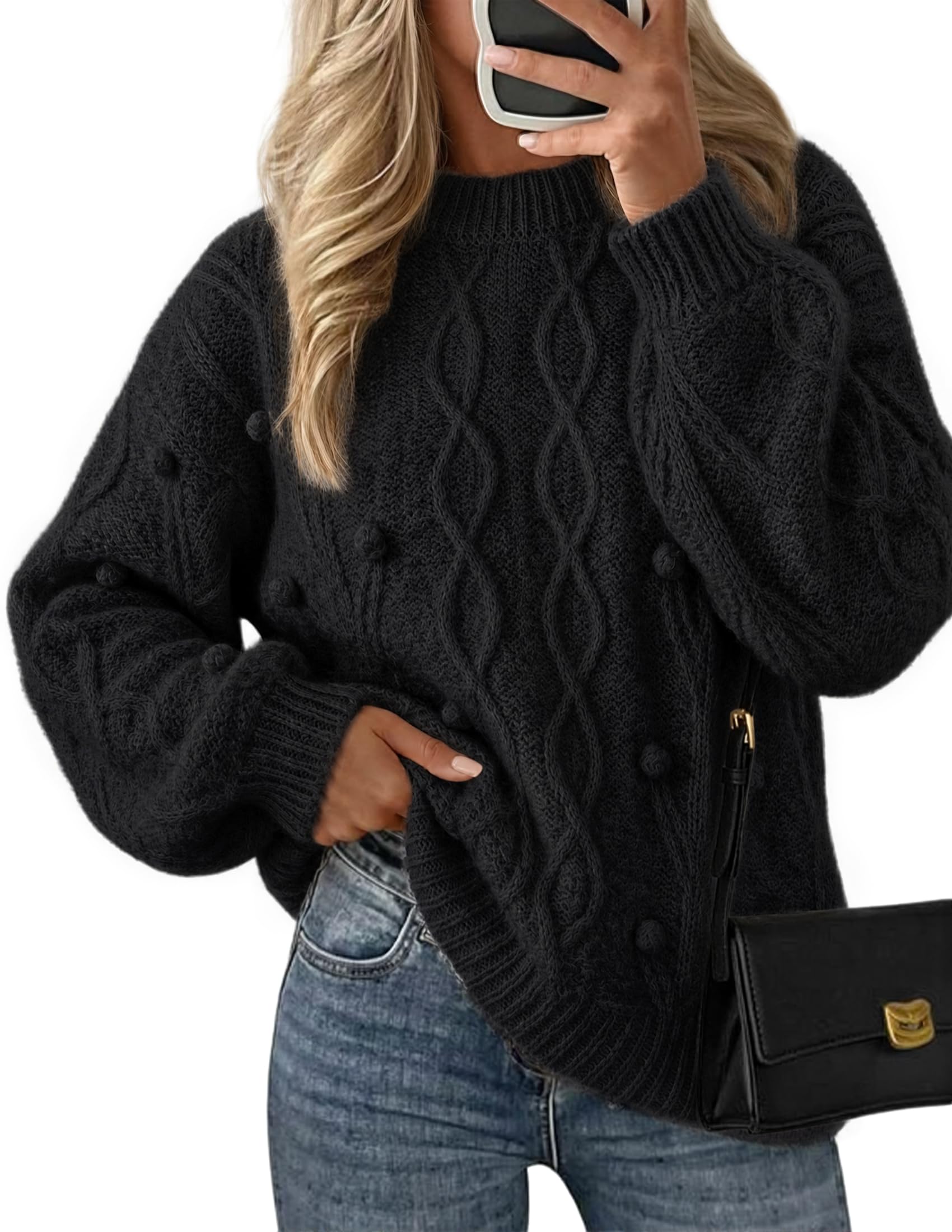 ZESICA Womens Knit Pullover Sweaters